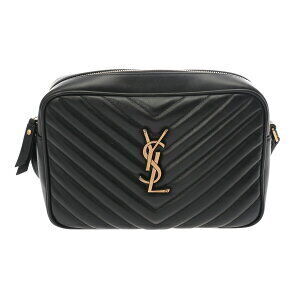 Saint Laurent Lou Black Leather Shoulder Bag